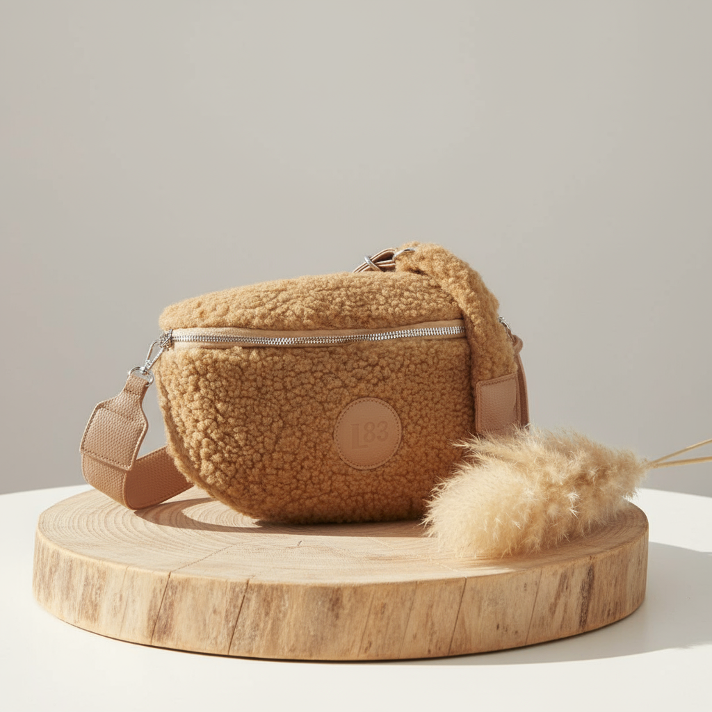 Bauchtasche Teddy -Beige-