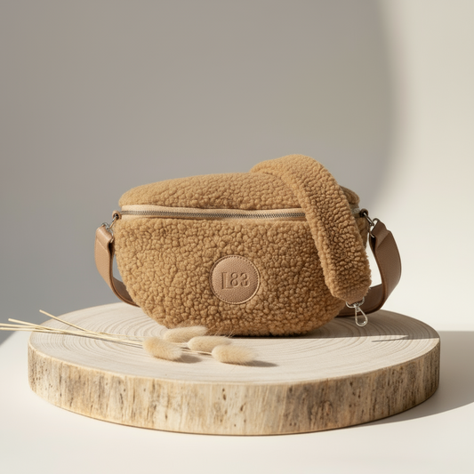 Bauchtasche Teddy -Beige-