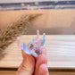 Haarklammer klein Blume -Samt-