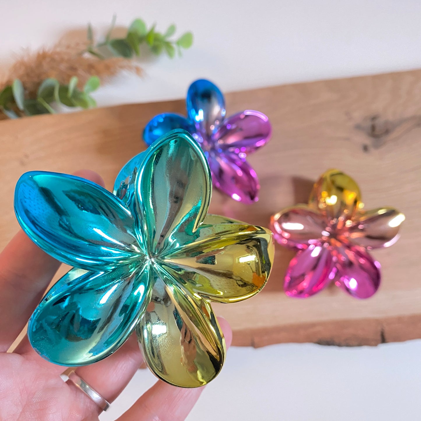Haarklammer Flower -Space-