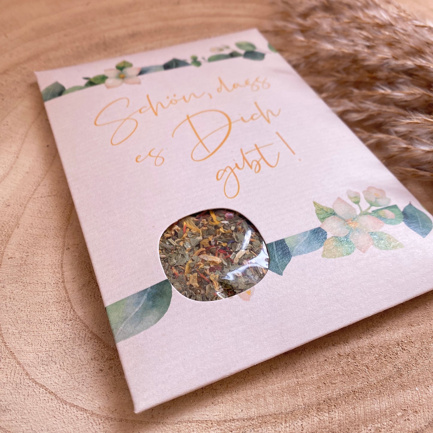 Gewürz Grußkarte -Schön, dass es Dich gibt-