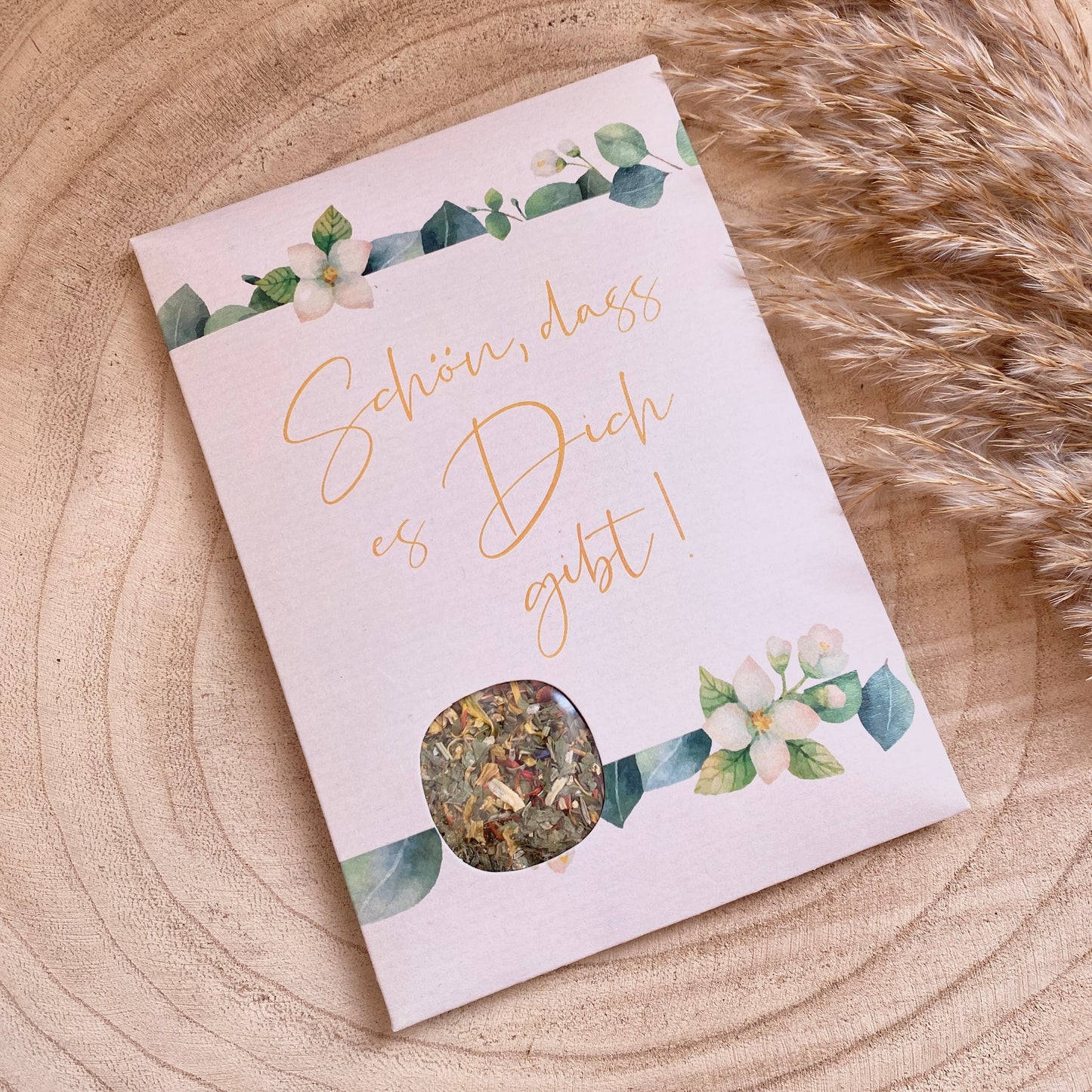 Gewürz Grußkarte -Schön, dass es Dich gibt-