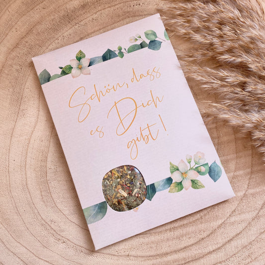 Gewürz Grußkarte -Schön, dass es Dich gibt-