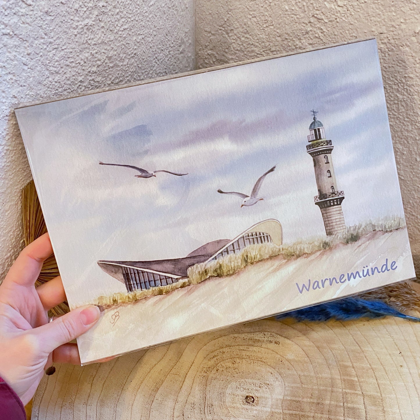 Kunstdruck A4 -Warnemünde/Düne Q-