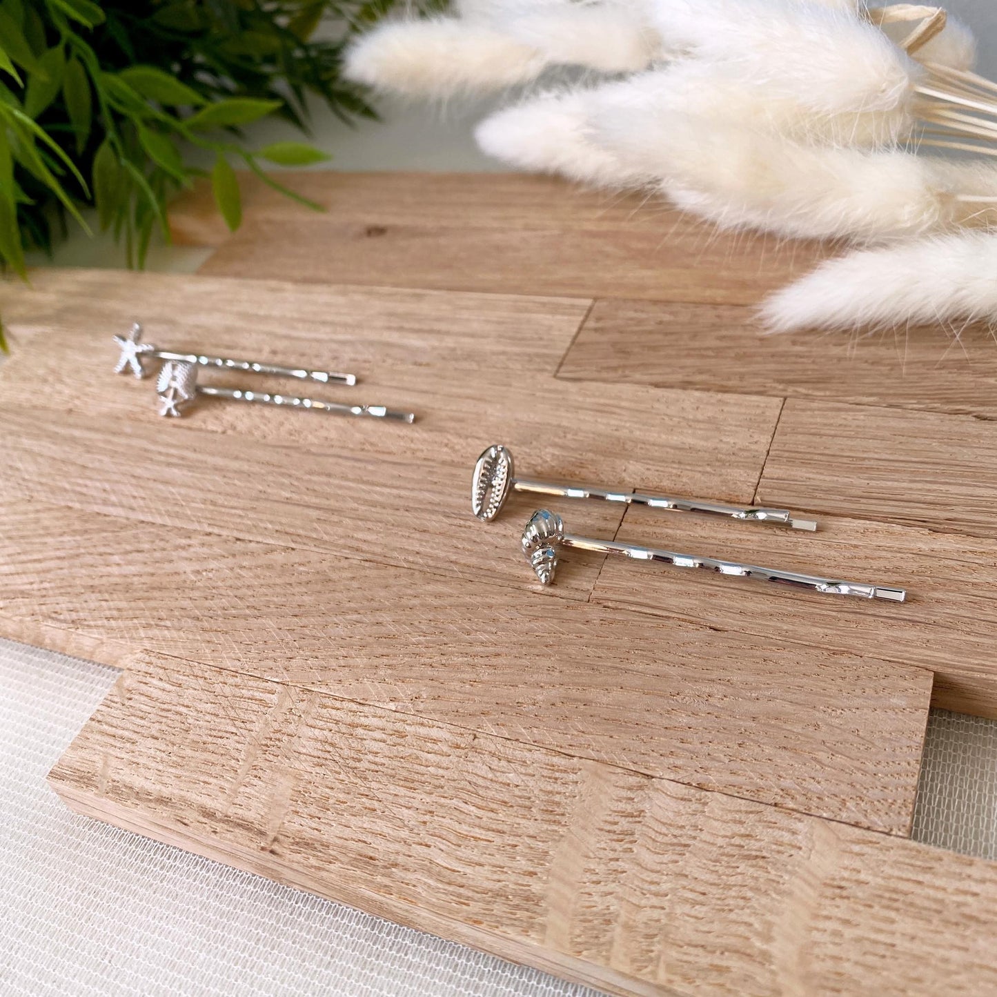 Haarnadel Muschel -Silber-