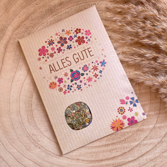 Gewürz Grußkarte -Alles Gute-