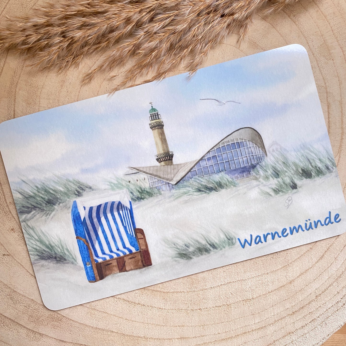 Frühstücksbrettchen -Warnemünde Strandkorb-