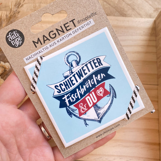 Magnet -Schietwetter, Fischbrötchen & du-