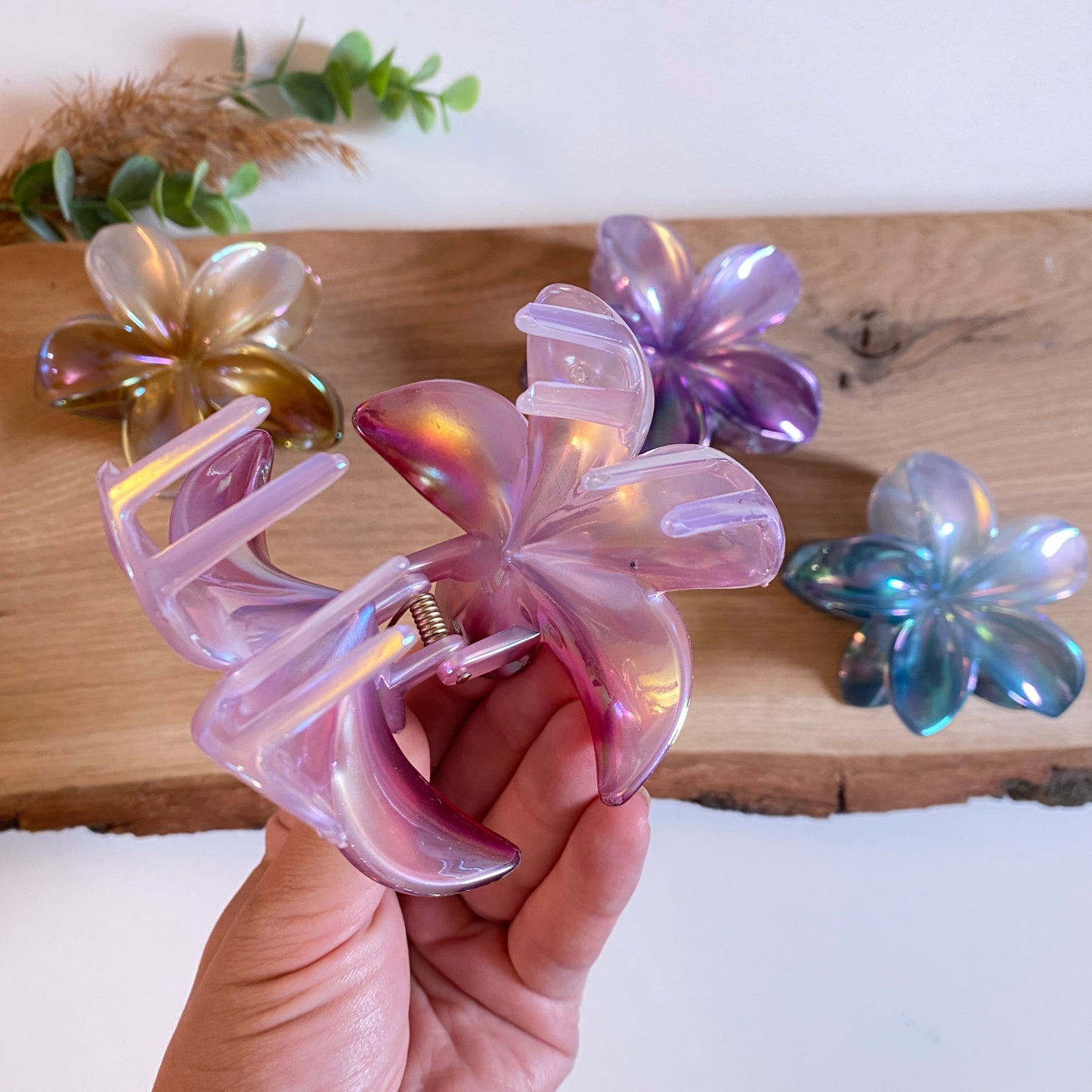 Haarklammer Flower -Silver-