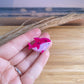 Haarklammer klein -Haifisch Pink-
