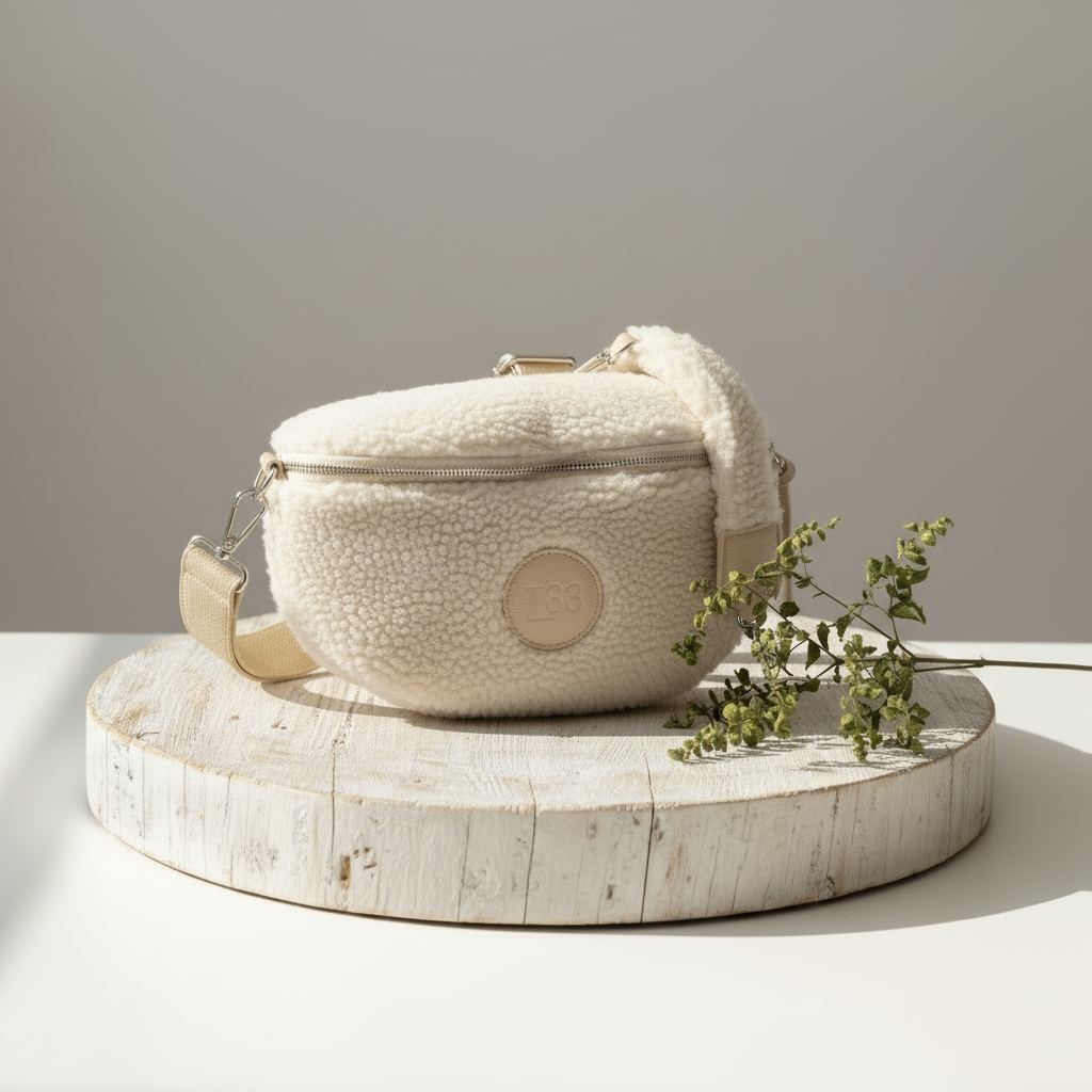 Bauchtasche Teddy -Creme-