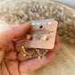 Ohrhänger Edelstahl -Bead Twist Rosa/Gold-