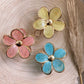 Haarklammer Flower -Pastell/Gold-