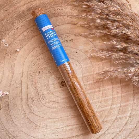 Gewürz im Reagenzglas -Herzens Papa-