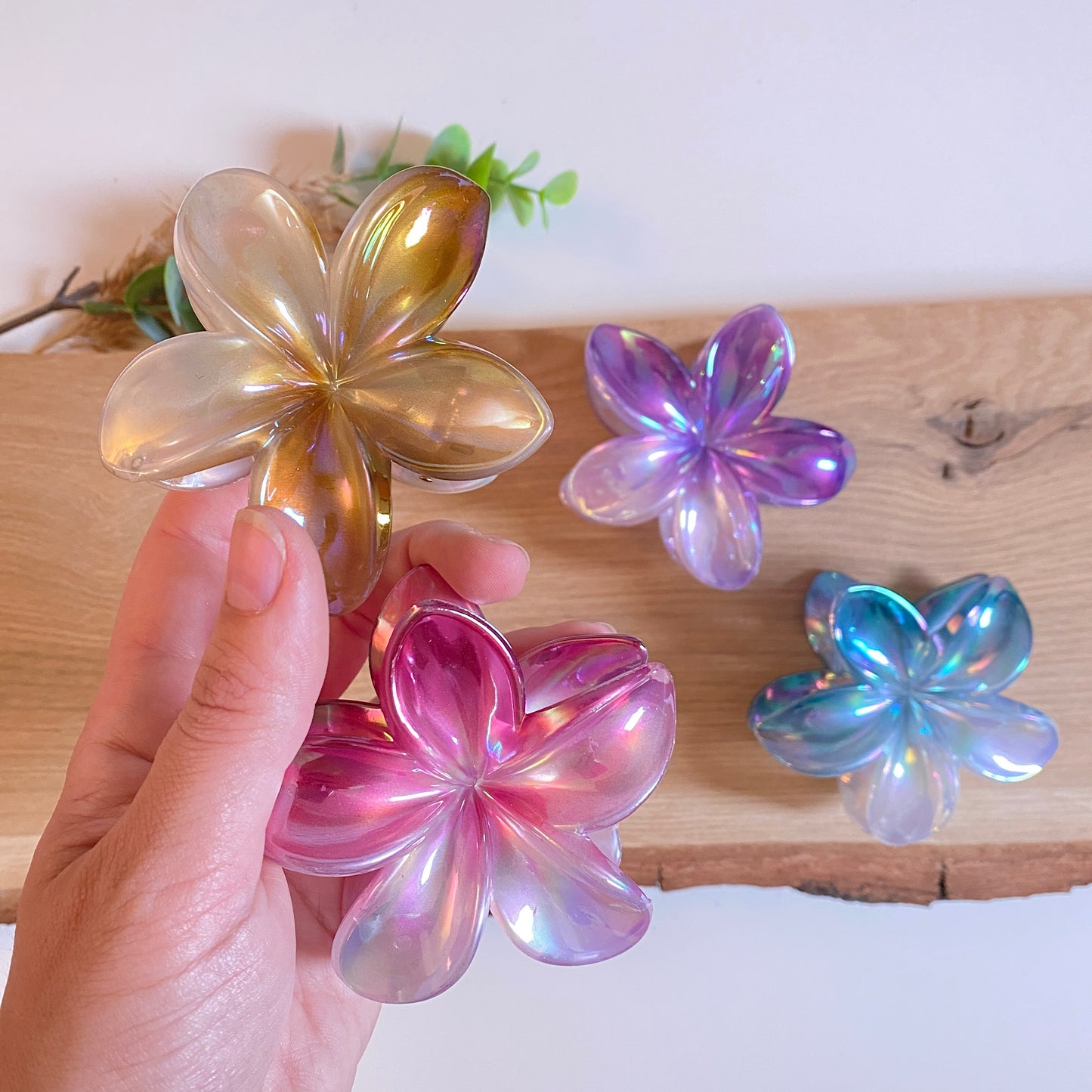 Haarklammer Flower -Silver-