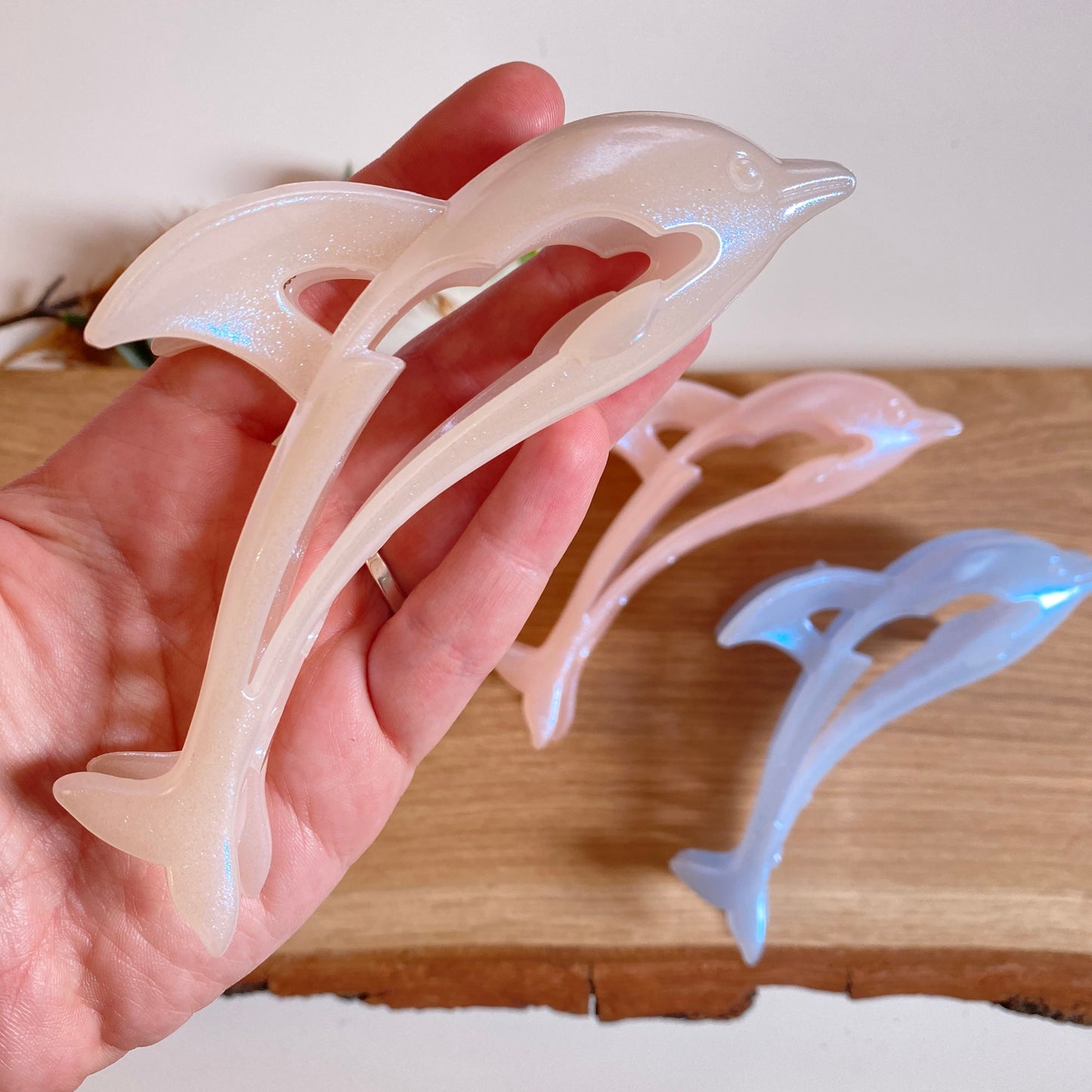 Haarklammer -Delfin-