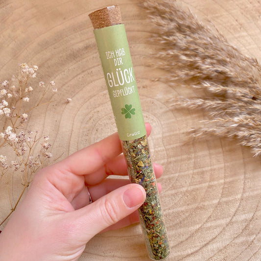 Gewürz im Reagenzglas -Ich hab dir Glück gepflückt-