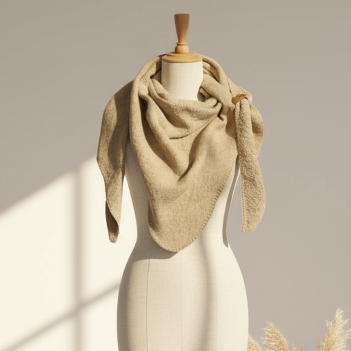 Schal Uni -Hellbraun-