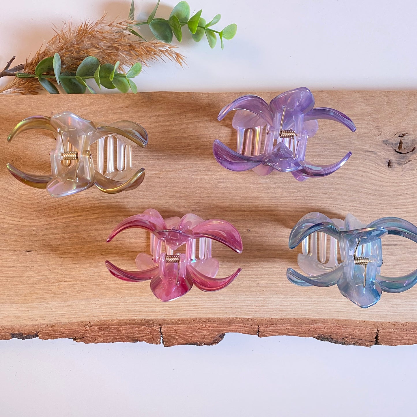 Haarklammer Flower -Silver-