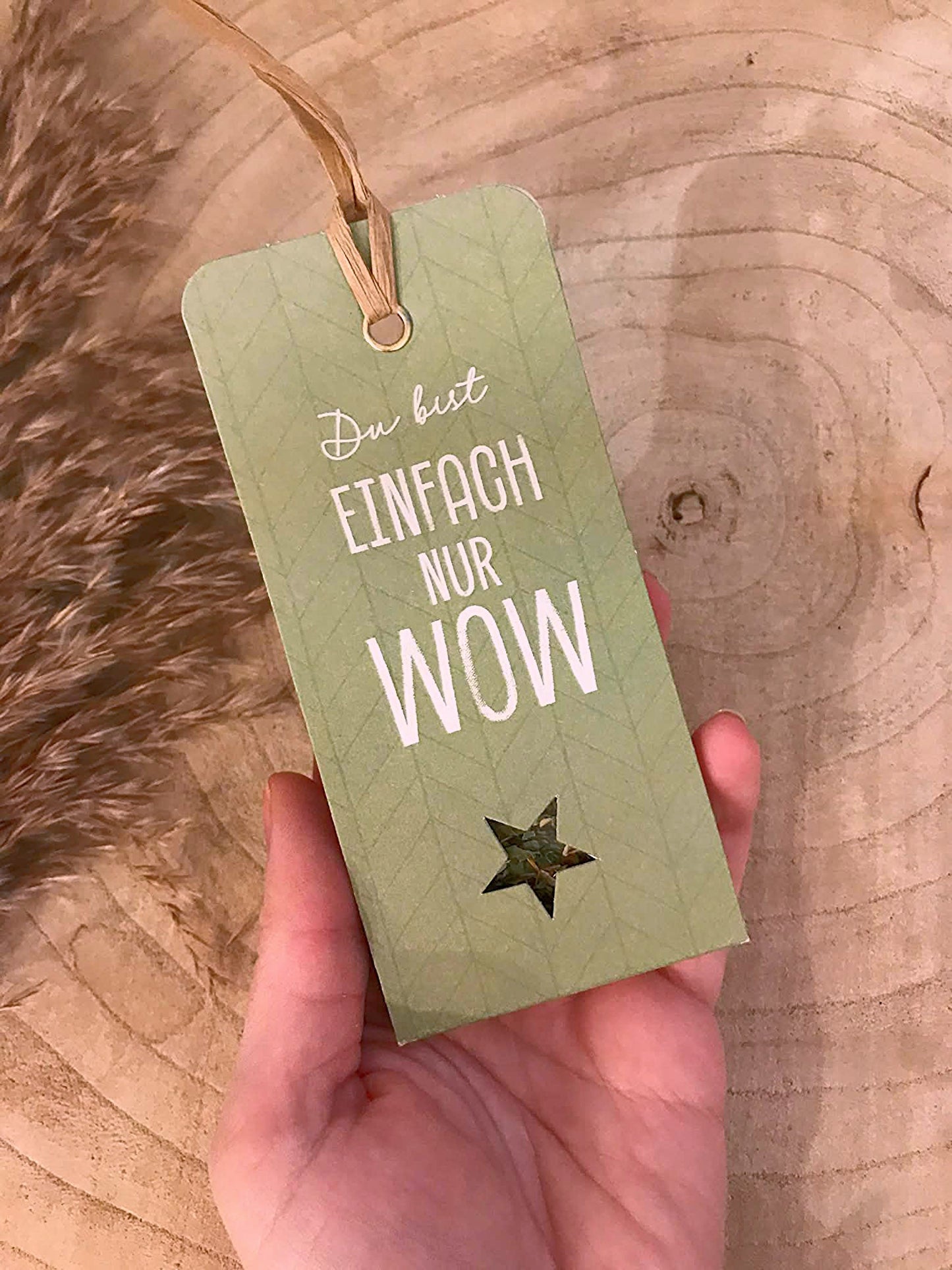 Gewürz Anhänger -Du bist einfach nur WOW-