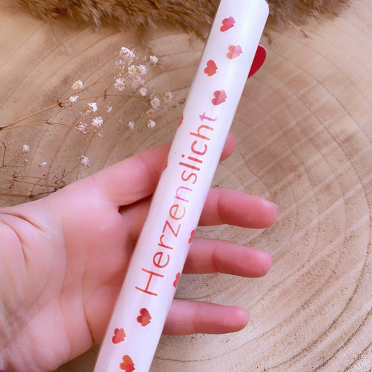 Kerze -Herzenslicht (buntdruck)-