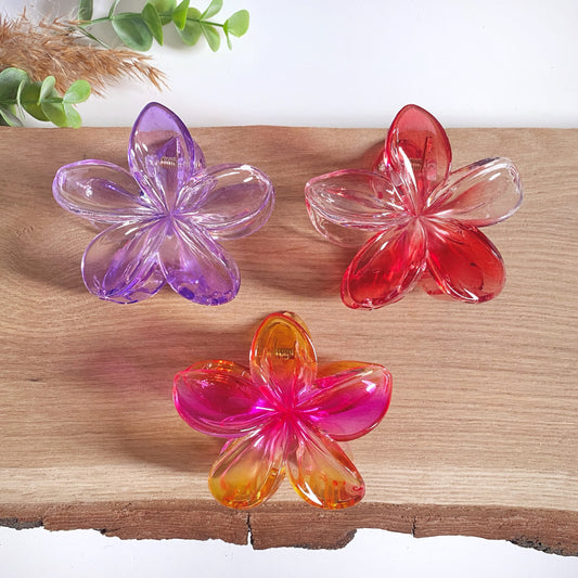 Haarklammer Flower -Verlauf-