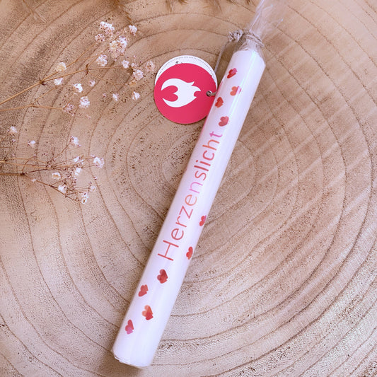 Kerze -Herzenslicht (buntdruck)-