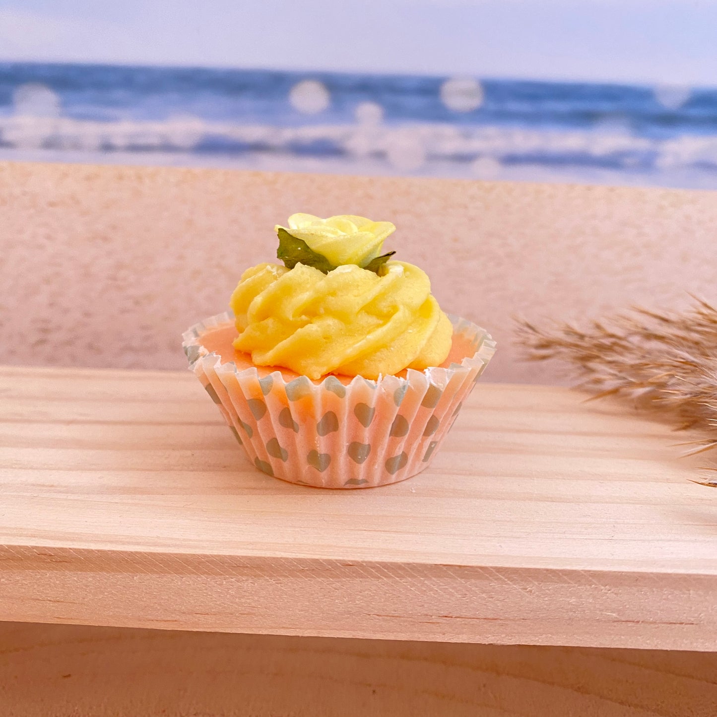 Badezusatz -Cupcake Gelb-