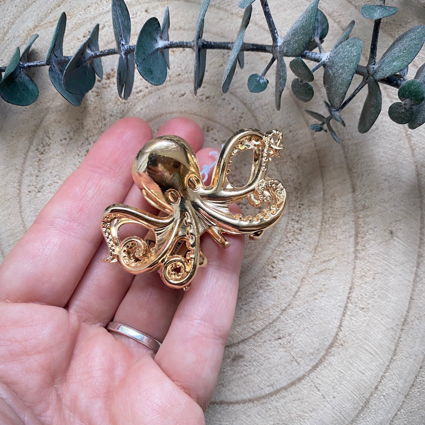 Haarklammer Oktopus -Metallic-