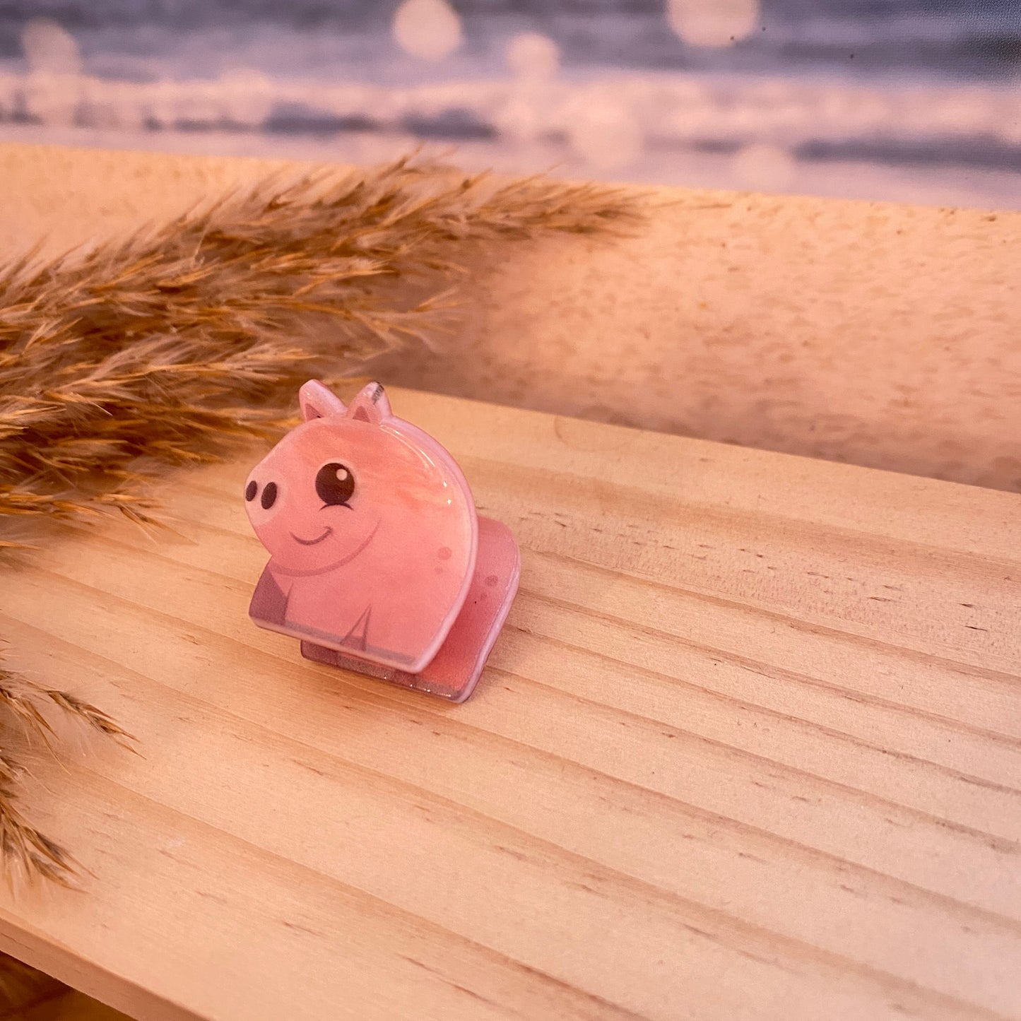 Haarklammer klein -Schwein-