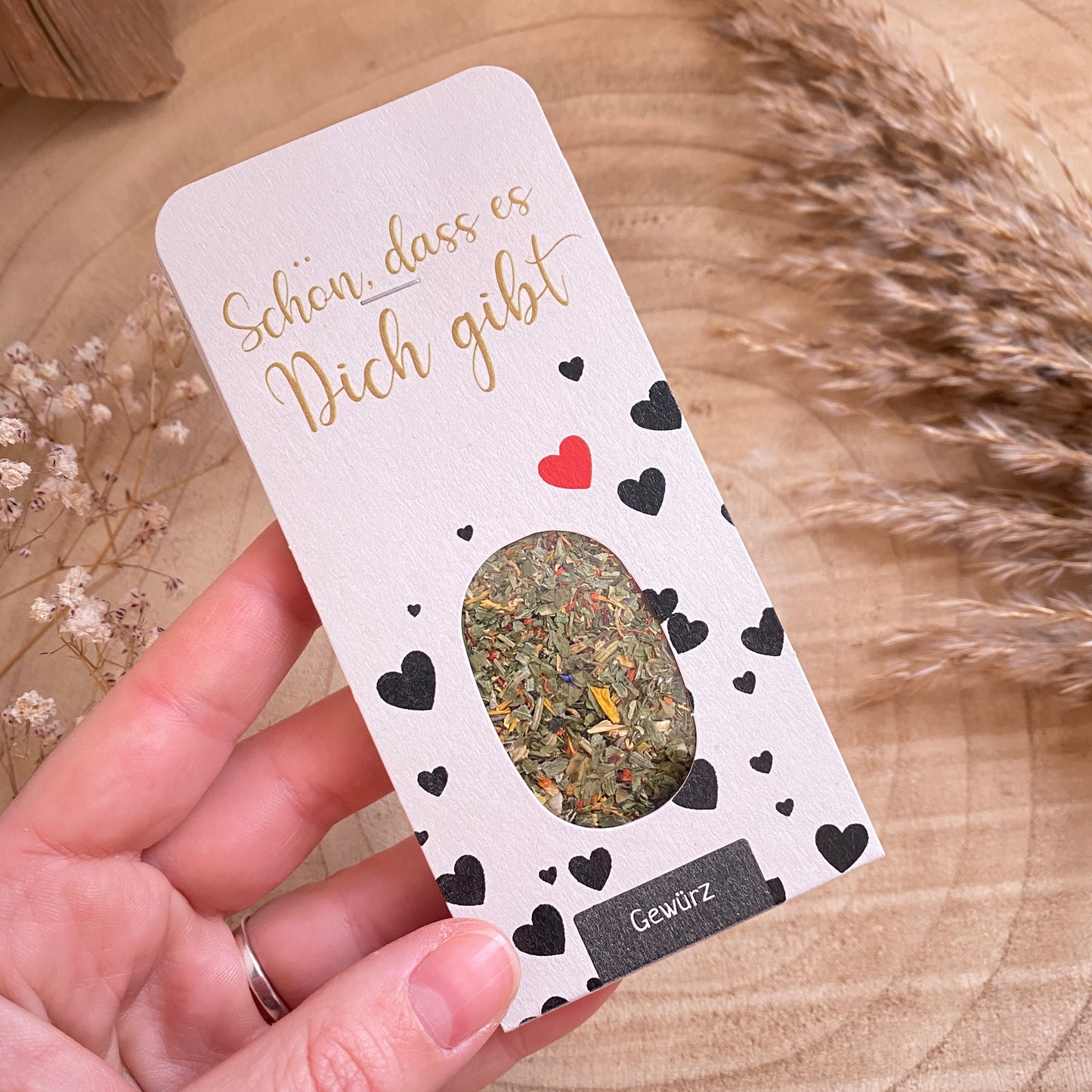 Gewürz Genusskarte -Schön, dass es Dich gibt-