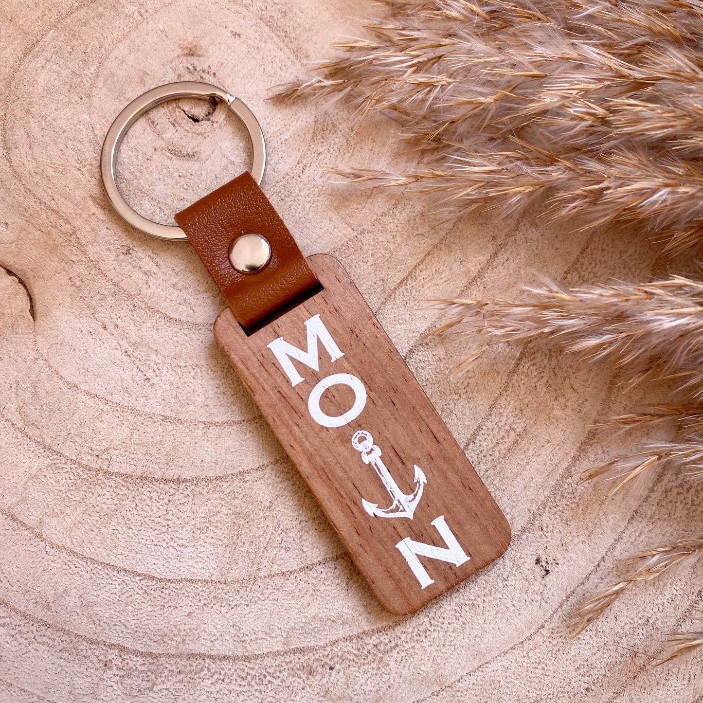 Schlüsselanhänger Holz -Moin-