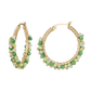 Ohrhänger Edelstahl -Creolen Beads Grün-