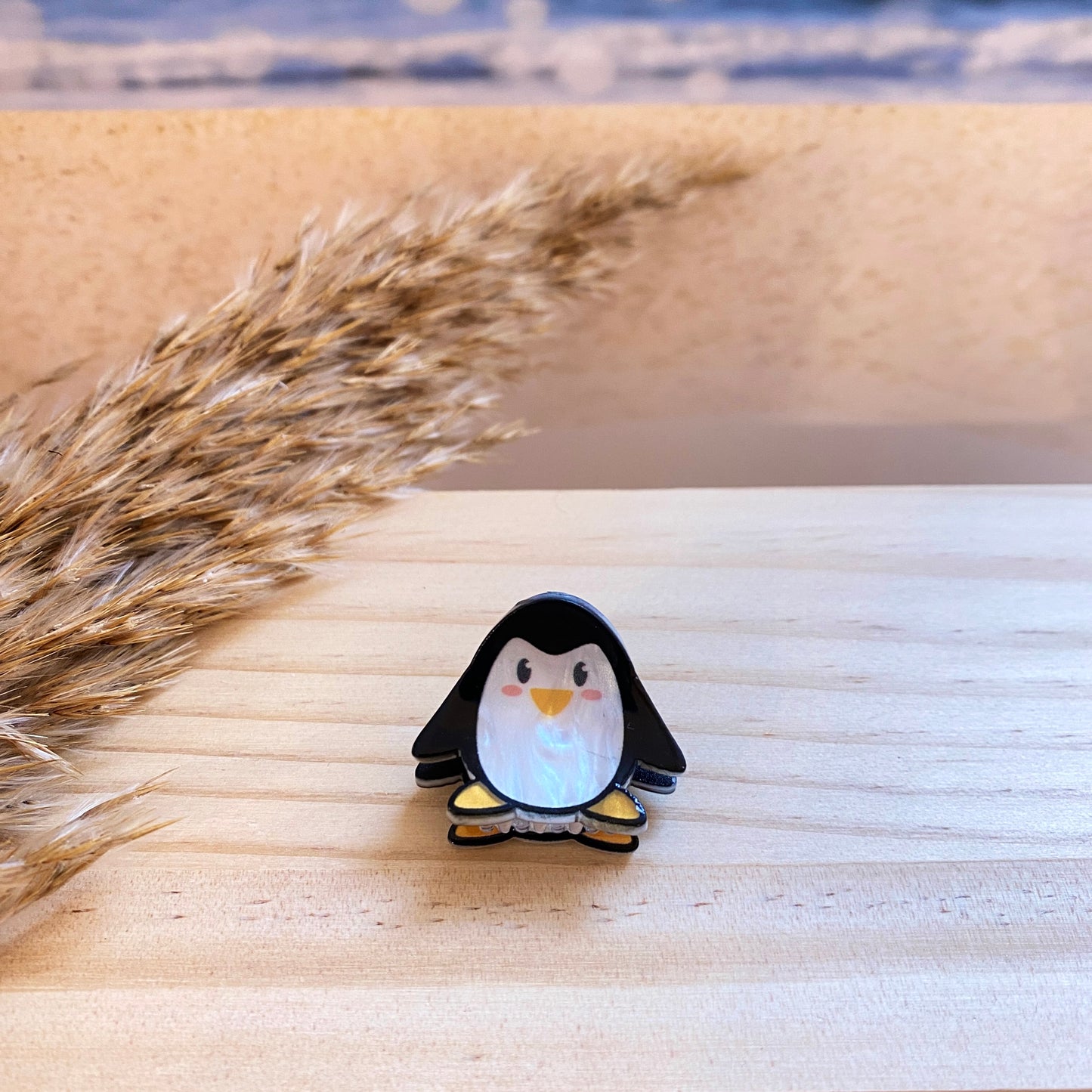 Haarklammer klein -Pinguin-