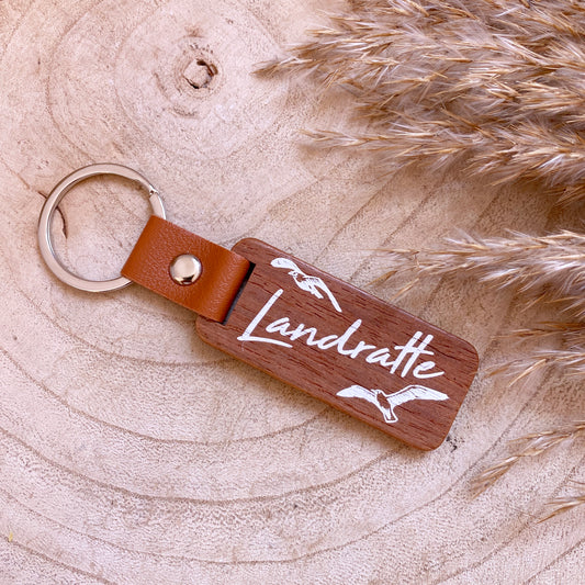 Schlüsselanhänger Holz -Landratte-