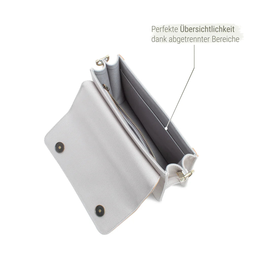 Handtasche Sperling Bonny *Hellgrau/Kork Hellbraun*