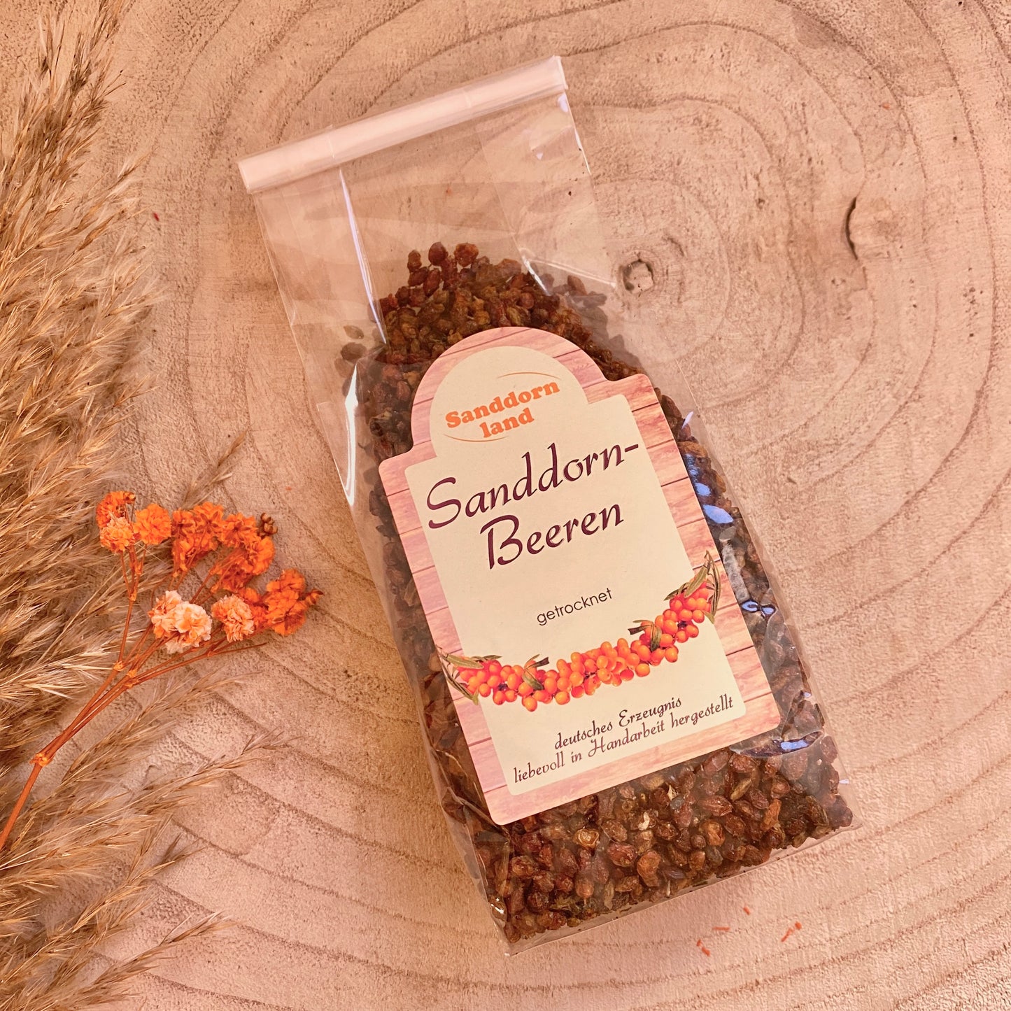 Sanddornbeeren ganz -getrocknet- 100g