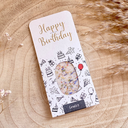 Gewürz Genusskarte -Happy Birthday-