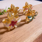Haarklammer Flower -Metallic-