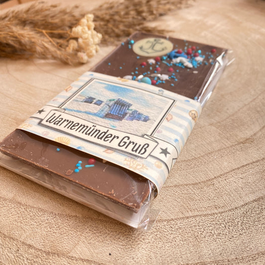 Schokolade Vollmilch -Warnemünder Gruß-