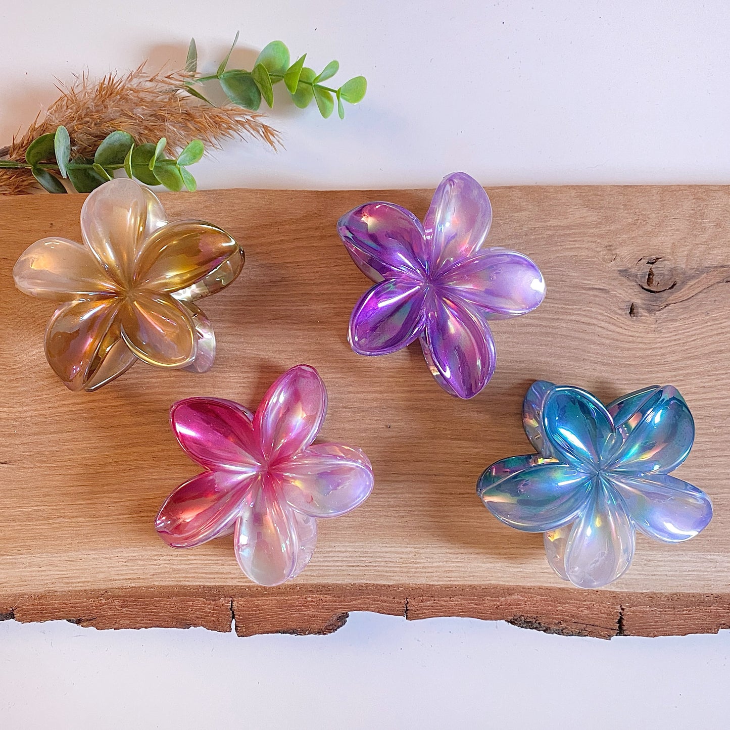 Haarklammer Flower -Silver-