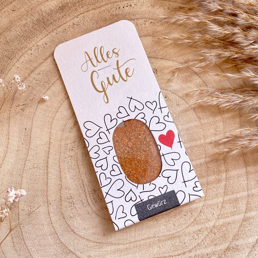 Gewürz Genusskarte -Alles Gute-