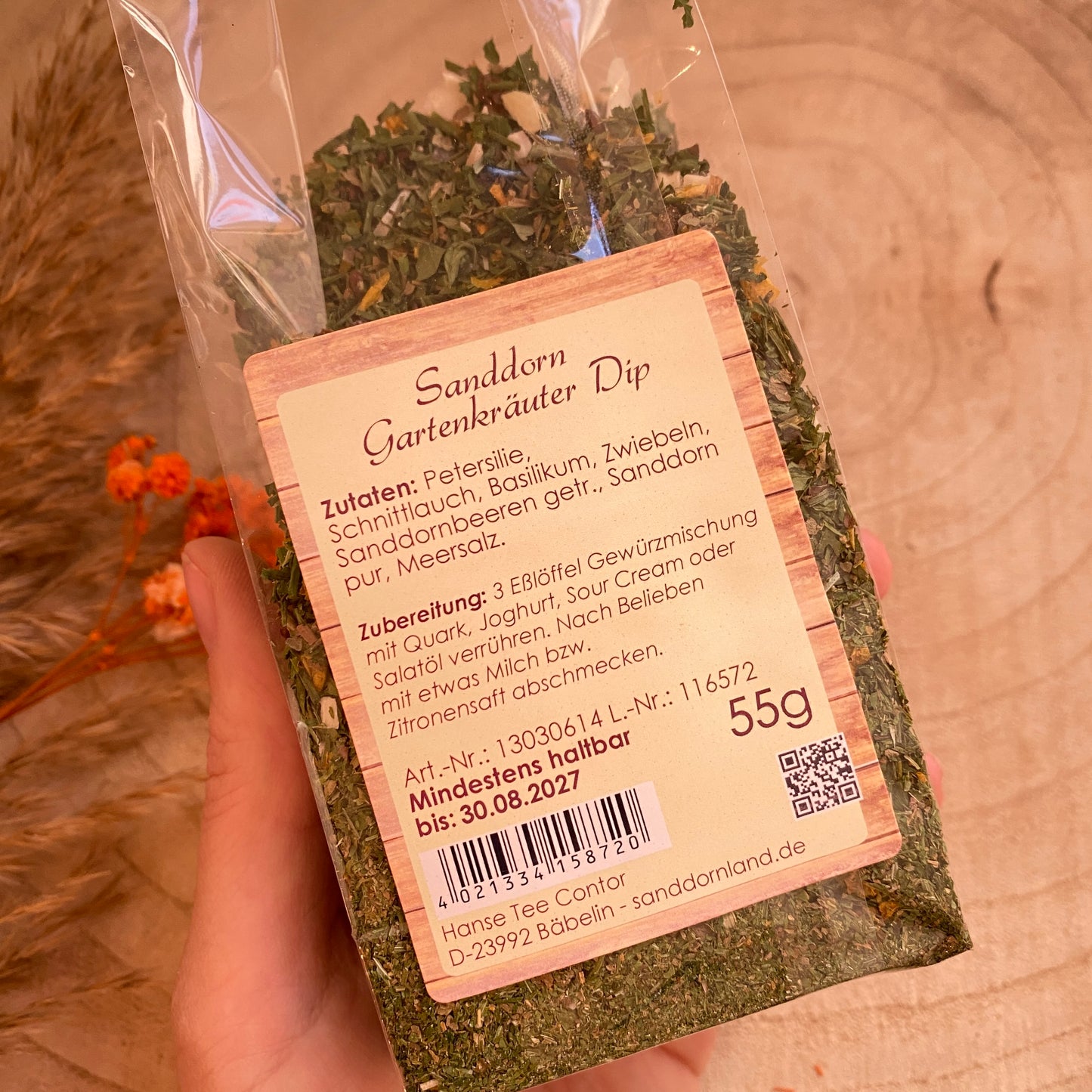 Sanddorn Gartenkräuter Dip