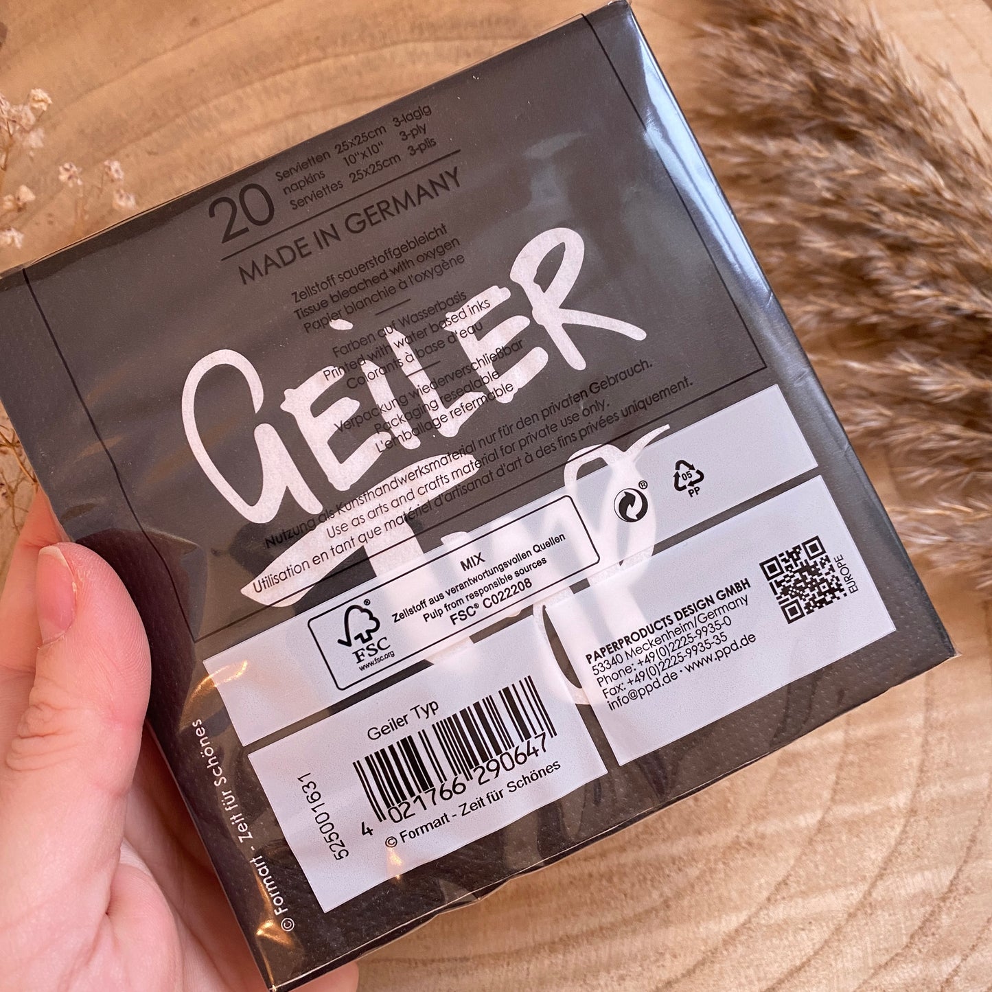 Servietten 25x25 cm -Geiler Typ-