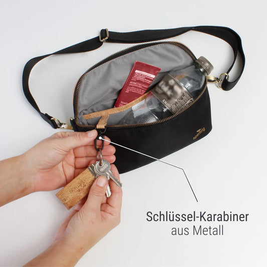 Bauchtasche Sperling Casual *Schwarz/Kork Hellbraun*