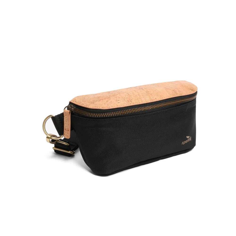 Bauchtasche Sperling Casual *Schwarz/Kork Hellbraun*