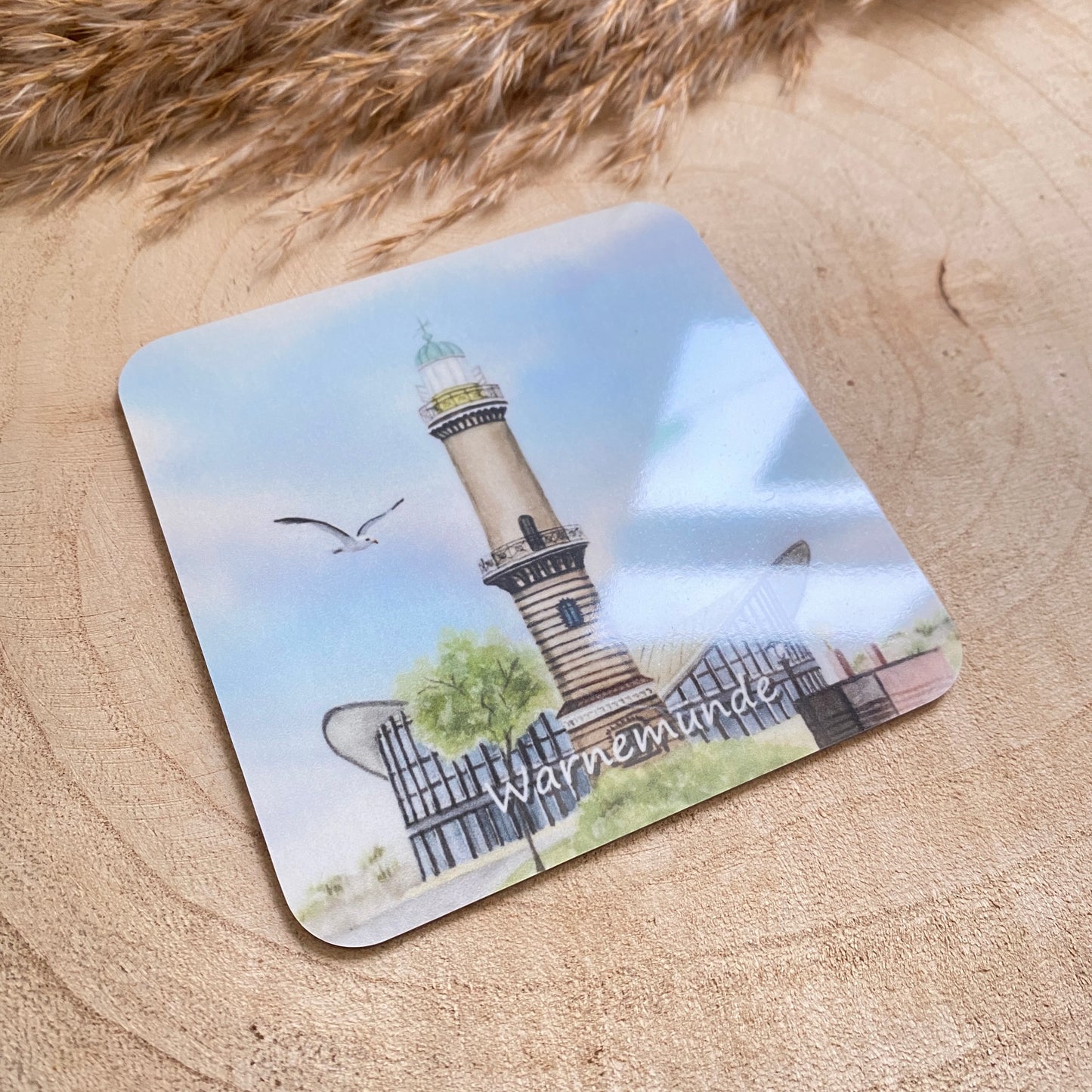 Untersetzer -Warnemünde/Teepott H-