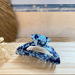 Haarklammer rund mittel -Saphir-