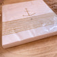 Servietten 33x33 cm -Anker Gold/Weiß-