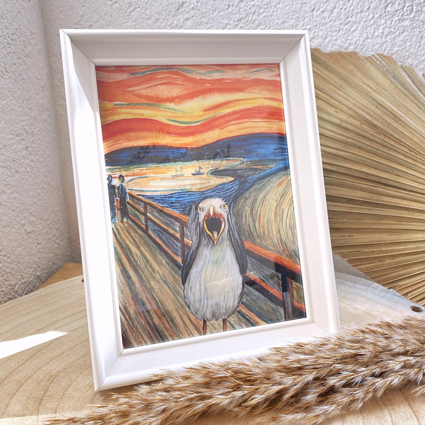 Kunstdruck 13x18 -Kreisch Möwe-